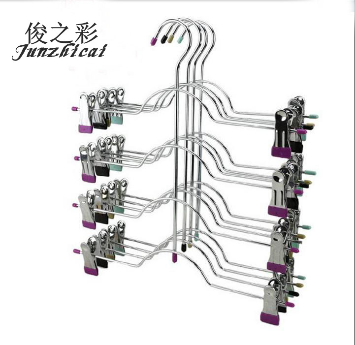 MULTIFUNCTION PANTS RACK PANTS CLIP FLEX HOME STAINLESS STEEL ADULT SKIRT CLIP WARDROBE CONTAINED DEVINER NO-MARK MULTILAYER PANTS HANG