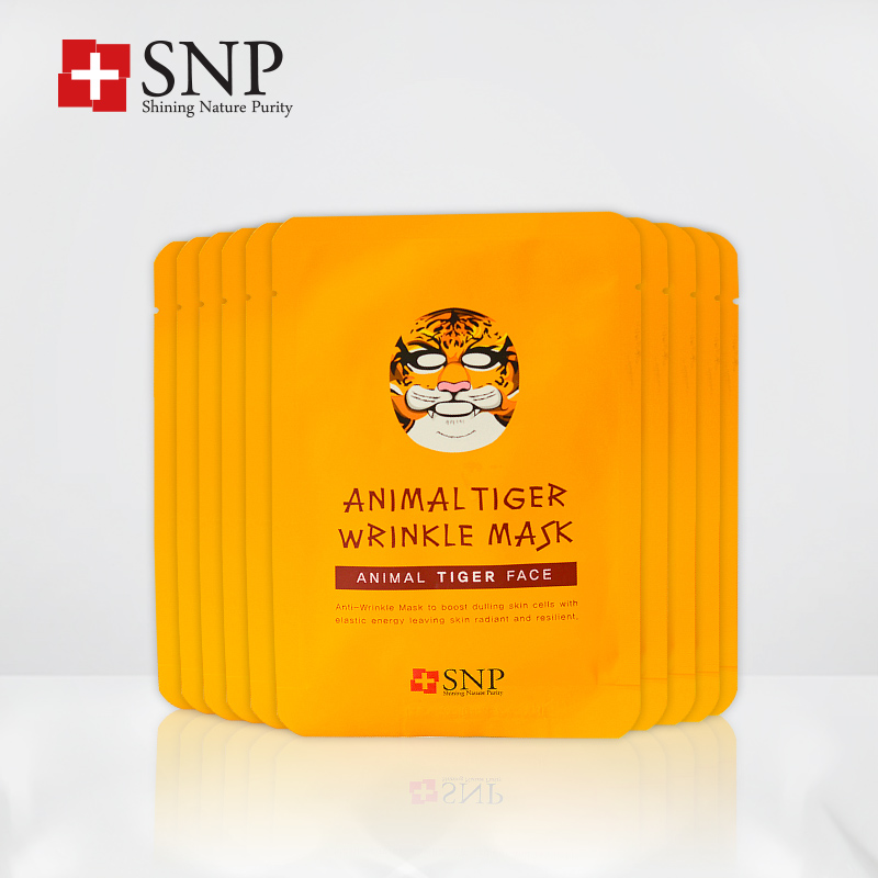 SNP动物老虎面膜10片装 补水保湿抗皱延缓衰老明星同款 香港直邮