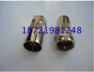 All copper digital cable TV connector English F head set top box transfer head FTV head FTV rotating head FTV mother
