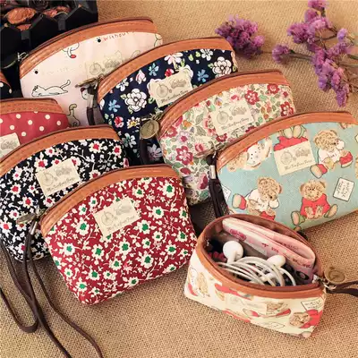 Korean portable clutch bag small wallet mini handbag shopping bag coin key storage