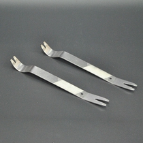Car audio tool buckle removal rubber buckle screwdriver pry buckle car door panel interior removal stainless steel pry plate