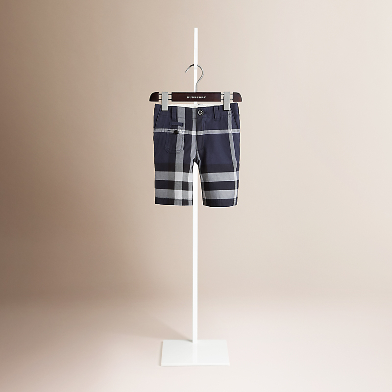 Burberry博柏利 格子棉质短裤 38486771