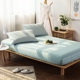 Giường cotton không in một mảnh Bông tinh khiết hai dải vải lanh tốt Ga chun chần Everon Trang bị Covers