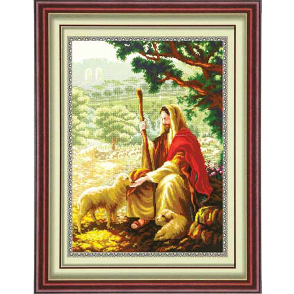 Precision printed cross-stitch Cross Immanuel Jesus Christ Church New living room large shepherd full embroidery