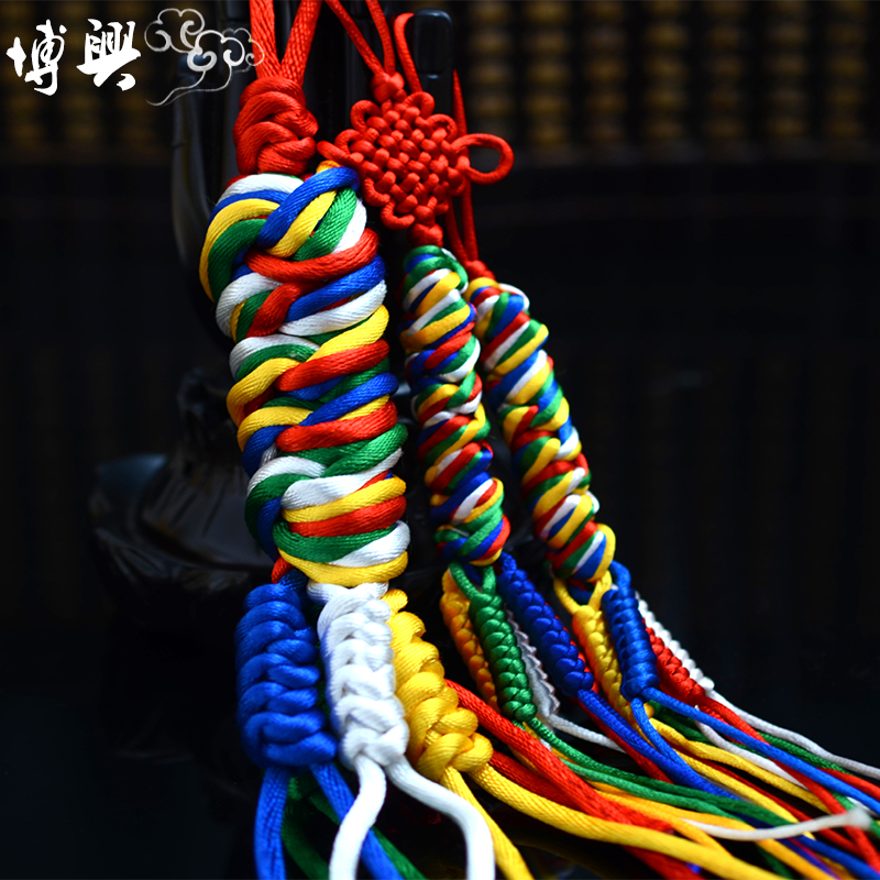 Tibet Style Pure Handmade Diamond Knot Pendant Car Pendant Gift safe knot 100 lap three sizes