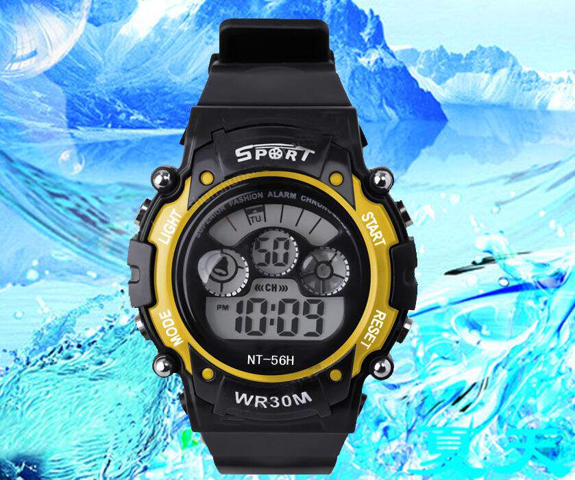 Batch multi-functional colorful lights life waterproof student watch chronograph boys and children electronic sports watch hair