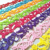 Kindergarten Childrens Room Themed Architecture Material Wall with Nonwoven DIY Wall Lace Angle Decorated Fence