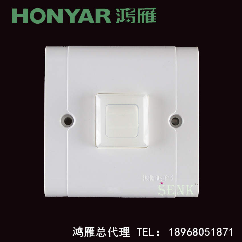 Hangzhou Hongyan Switch A 86 Waterproof and Splash-proof Film One Open Double Cut Two-way Switch Balcony Cosmetic Room Kitchen