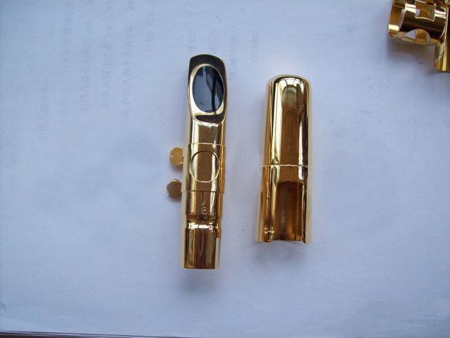 E-drop alto saxophone metal flute head gold-plated alto saxophone flute head pure copper mouthpiece Eb mouthpiece