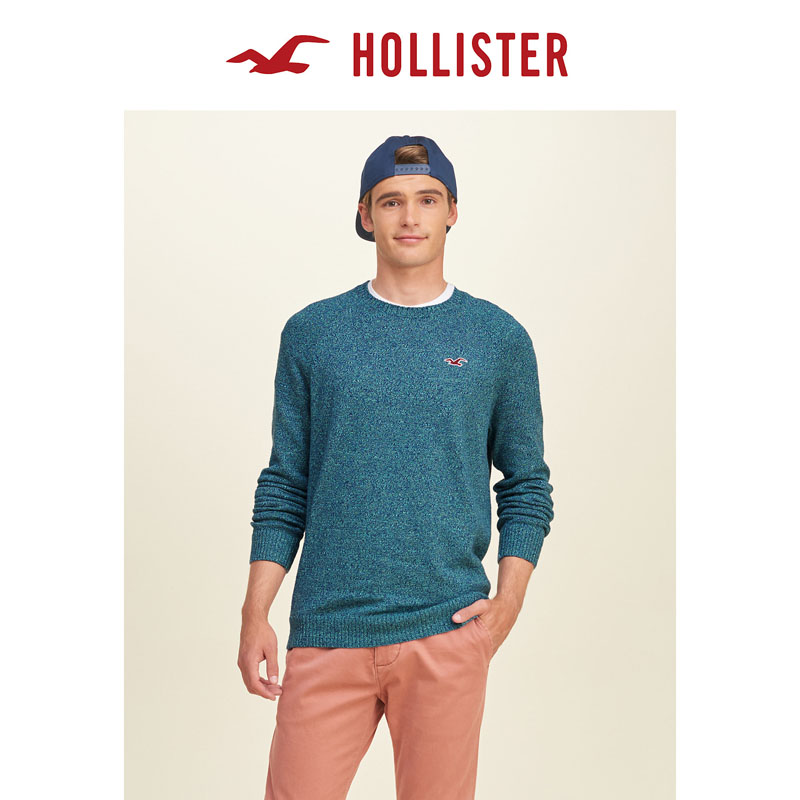Hollister 标识图样圆领针织衫 男 117882