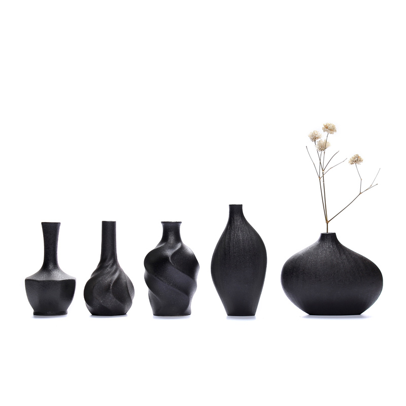 ZongTang ceramic vase coarse TaoHua apparatus Japanese creative furnishing articles dried flowers flower arrangement restoring ancient ways I and contracted small tea taking