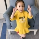 Váy bé gái dài tay mùa thu 2018 quần áo trẻ em cho bé váy len trẻ em mùa xuân và mùa thu 1-2-3 tuổi 4