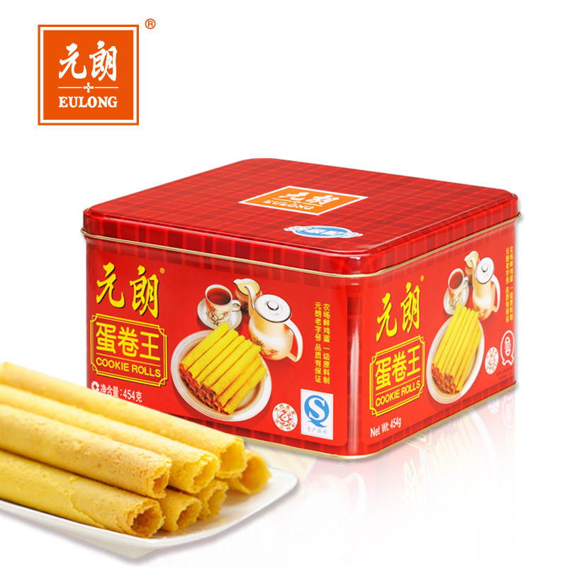 【天猫超市】元朗原味蛋卷王454g 广东特产休闲美味食品送礼佳品