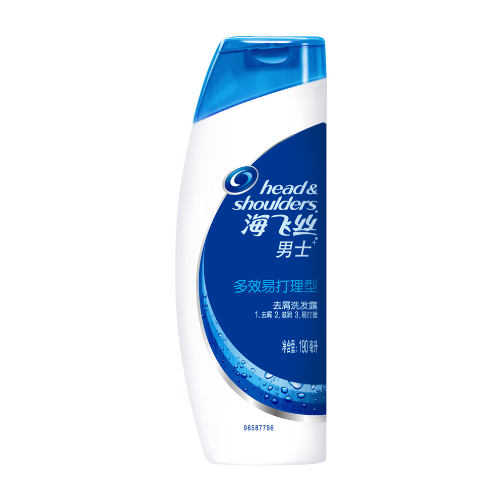 海飞丝男士去屑洗发露多效易打理型190ML 380ML 730ML