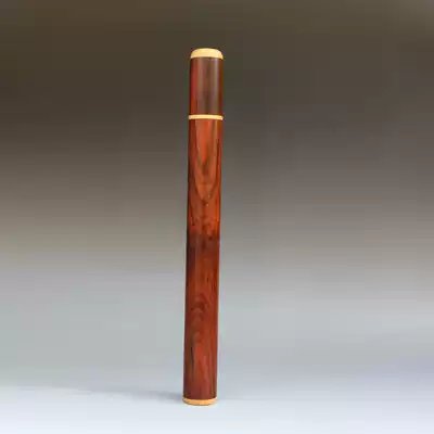 Big red sour chrizin noodle tube mahogany handicraft solid wood carving incense scented fragrance tube ornaments