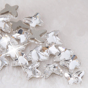 KaSi蝴蝶形水钻美甲装饰指甲手机钻水钻贴钻工具:8mm 2颗装