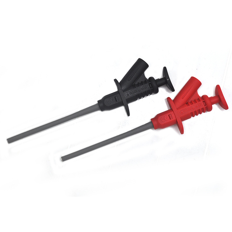 Source good goods fully insulated quick test clip 4MM jack test hook high voltage differential flexible test probe