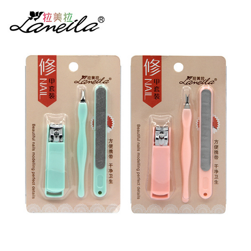 【天猫超市】拉美拉 F0106美甲 指甲刀指甲锉修甲产品 套装3件套