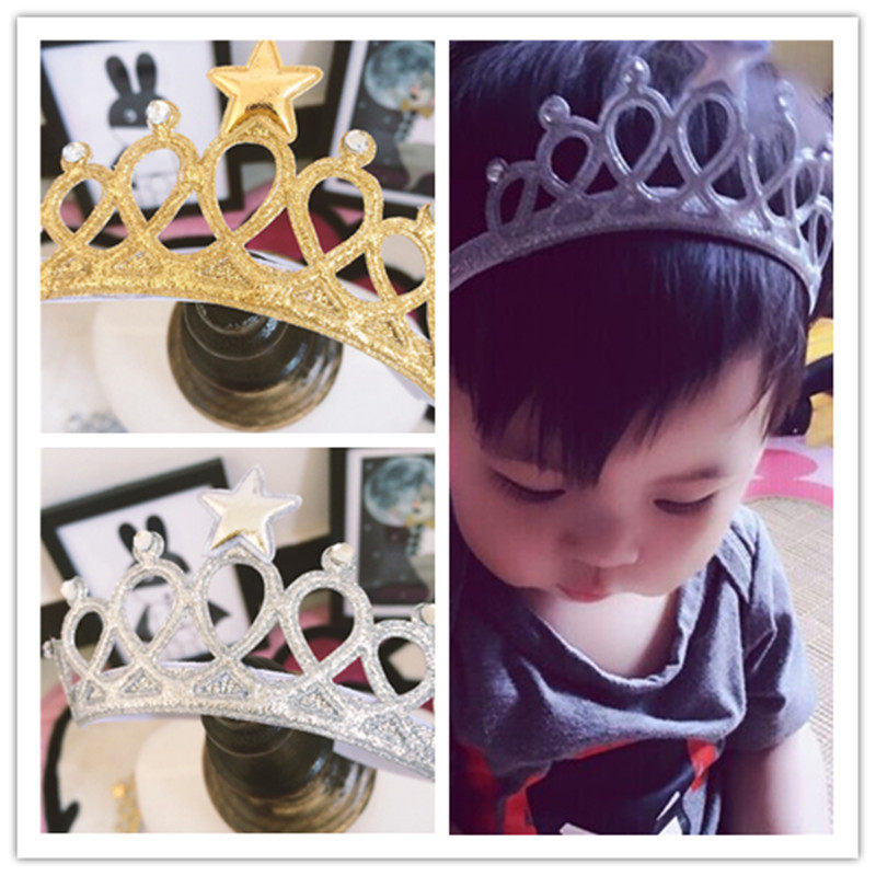 Infant hair band Q2 Newborn crown headwear Korean version of children Hair Adorned Child Girl 100 Japanese Hair Hoop