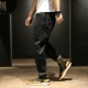 Quần jeans nam mùa đông cộng với chất béo quần harem đen lớn nếu thời trang nhỏ chân thủy triều thương hiệu quần béo nam quần ống rộng nam Quần jean