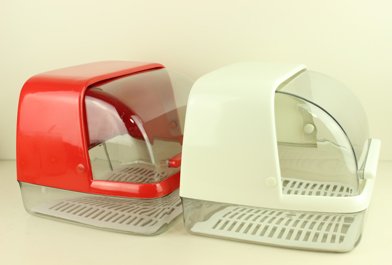 Infant milk bottle drying rack containing box Children's bowl chopstick cutlery box dust-proof containing box cleaning clamshell storage box