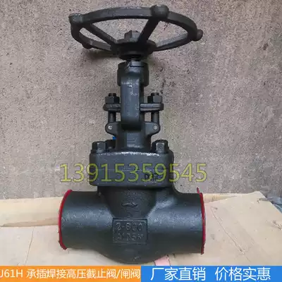 A105 forged steel socket-welded high pressure gate valve stop valve Z J61H DN15 20 25 32 40 DN50