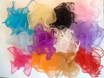 Plain sequin round pull gauze bag wedding bag candy bag candy bag dry flower bag wedding return bag multi-color