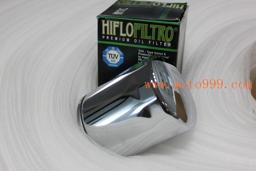 HIFLO Harley oil filter Electroplated oil filter VRSCB V-Rod Night Luther Wei Luther
