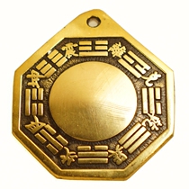 Pure copper Bagua convex Tai Chi mirror Copper pendant Kaiyun carry small doorway