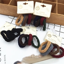 High elastic seamless hair ring thick towel ring hanging card rubber band head rope hair rope 2 yuan store supply