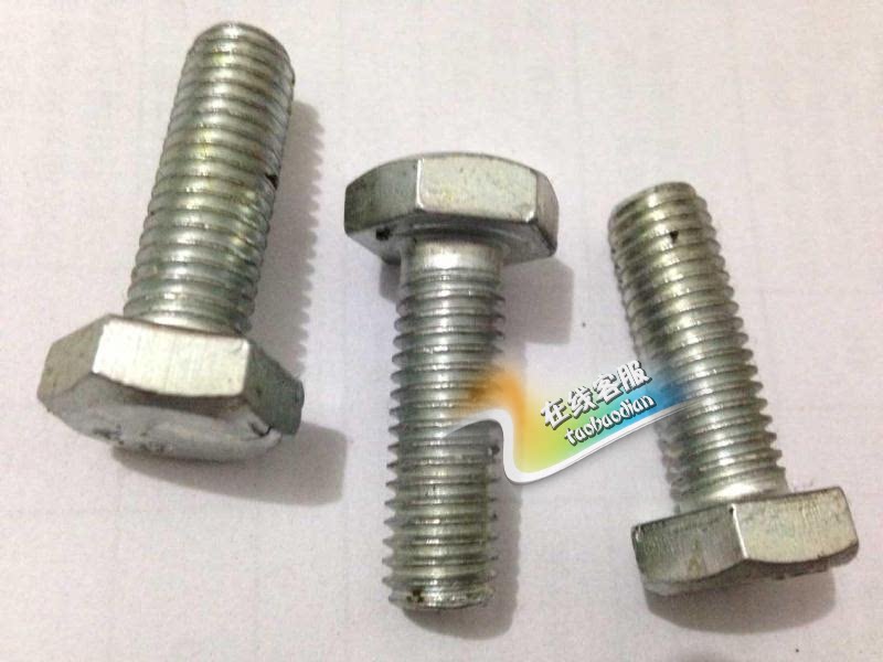 Screw bolts galvanized bolts M10 * 40 Outer hexagonal bolt fastener hardware Pets