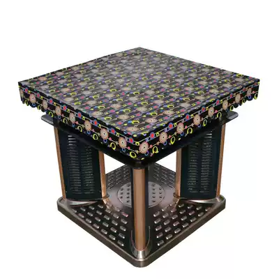 Cartoon black waterproof oil shield baking fire rack skin cover leather desktop automatic mahjong table leather case cover cloth