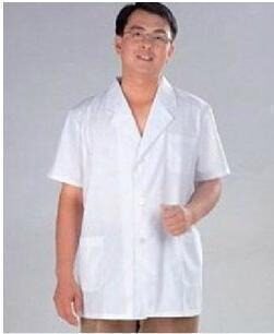 国标准医用上半身医师服 短身短袖白大褂 医生工作服 夏装