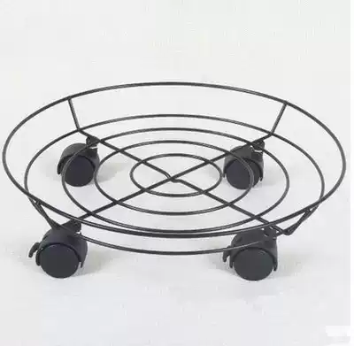 Muzhe foot wooden barrel wheel pulley solid iron round universal wheel washing bucket mobile base