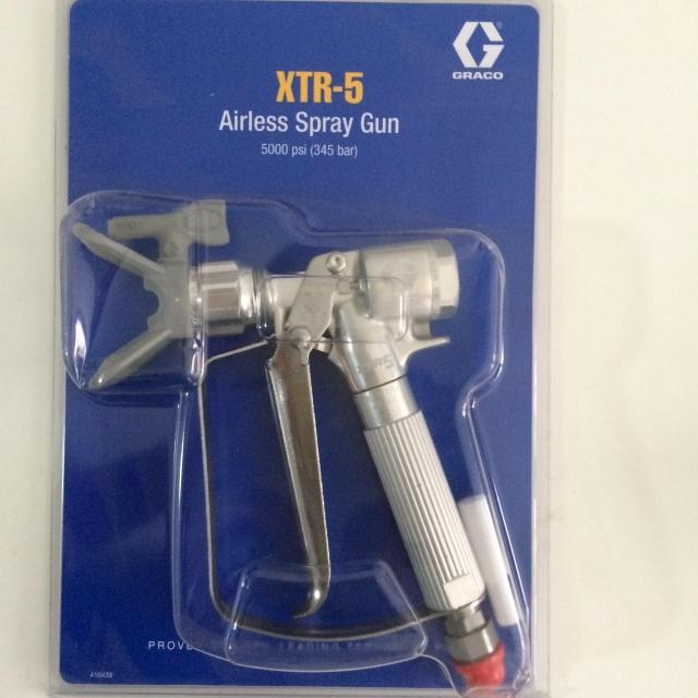 XTR 524 Guruik light gray high voltage air - free electrostatic spray gun specialized in high viscosity paint fluid anti - corrosion coating