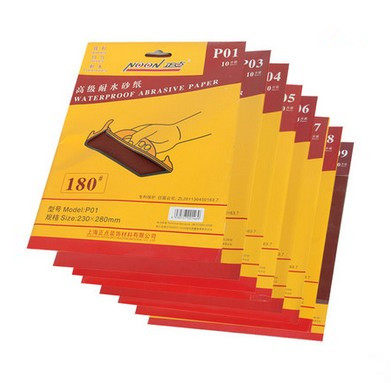 Punctual water-resistant grinding water sandpaper water sand skin putty wall grinding special sandpaper 10 pieces