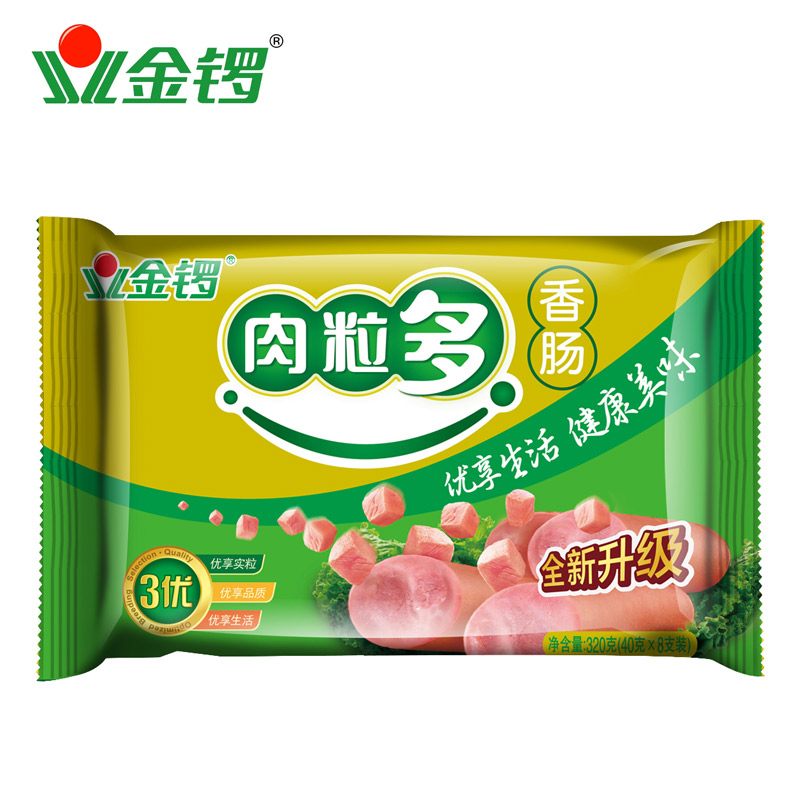 【天猫超市】金锣 肉粒多香肠40g*8支   火腿肠   零食