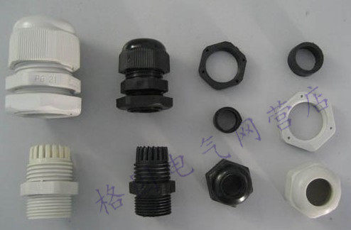 Nylon waterproof connector M16*1 5 metric plastic Gülen cable gland off-white black material A