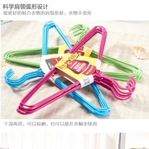 (10pcs)Dip hanger Iron clothes wet and dry clothes stand with hook Adult clothes rack hanging support