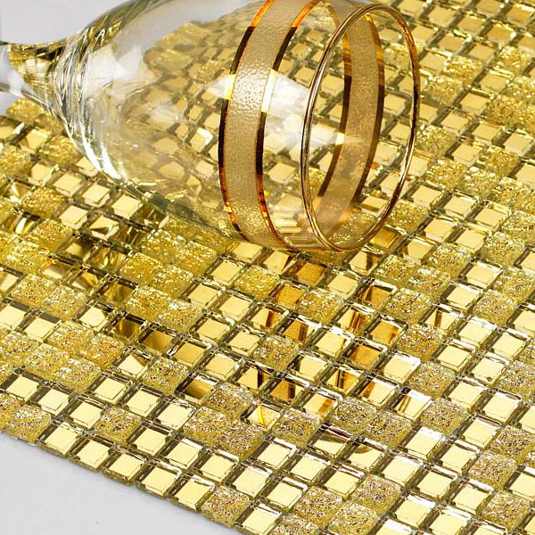 Glass mosaic mirror tile TV Background wall KTV Furnishing Special