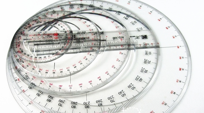 Cowen card Full circle Protractor 360 degree diameter 10 10 15 15 25 25 30cm 30cm ruler stationery