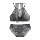 Gần gũi nhật ký ren treo cổ tạp dề-bralette gợi cảm backless không có vòng thép siêu mỏng áo ngực đặt đồ lót quần chip dễ thương Bộ đồ lót
