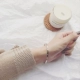 Nhật Bản và Hàn Quốc thiết kế đơn giản vòng tay bạc kim cương phần tốt vòng tay cá tính nữ bạn gái hoang dã vòng tay trang sức để gửi bạn gái vòng tay nam vàng Vòng đeo tay Cuff