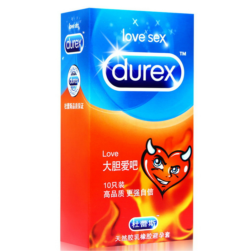 杜蕾斯避孕套love大胆爱10只装安全套套装计生用品情趣用品CX