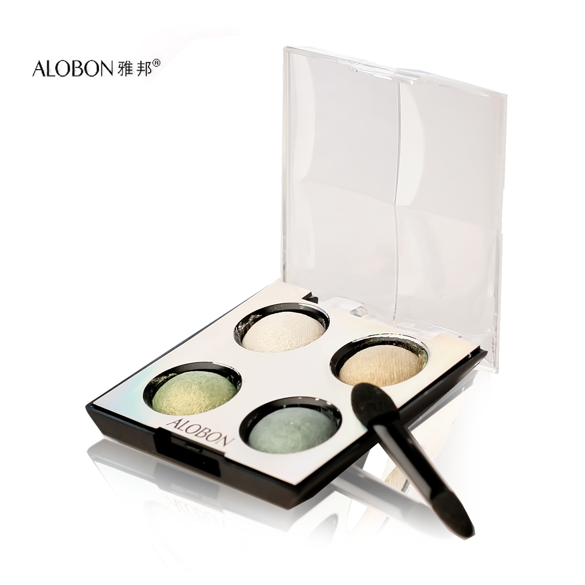 AloBon/雅邦陶瓷四色眼影10g 4组颜色 多晶烤粉技术 色泽完美