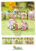 Cross embroidered children handwork material fragrant bag DIY couple gift pendant small house powder