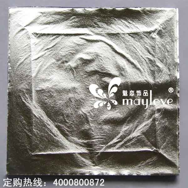 High quality silver foil Gold foil close to sterling silver effect decorative stickers Special bright silver foil paper 14cm high imitation silver foil paper