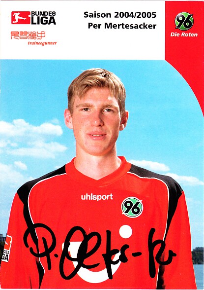 Mertsack Hannover 96 2004 - 05 season Autonomous Card Official Card Star Card