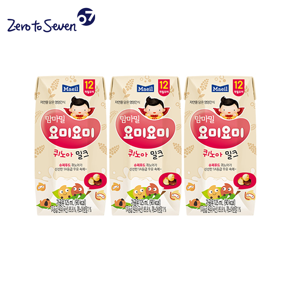 maeil每日乳业婴幼儿妈咪味吖咪吖咪 藜麦牛奶（125ml*3）
