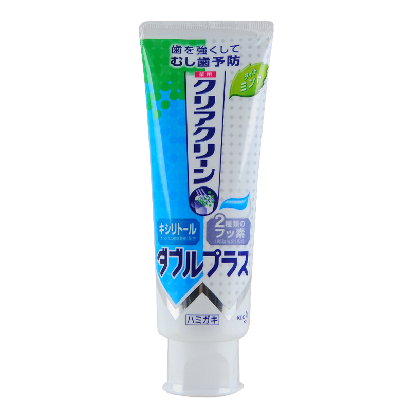 日本原装花王酵素清洁微细颗粒药用美白补钙牙膏130g